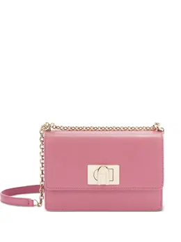 Furla: Розовая сумка через плечо 