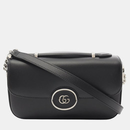 Gucci: Чёрная сумка  GG