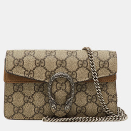 Gucci: Бежевая сумка  GG Supreme