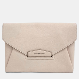 Givenchy: Бежевый клатч  Antigona
