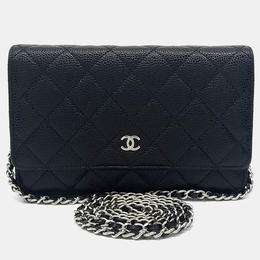 Chanel: Чёрная сумка через плечо 