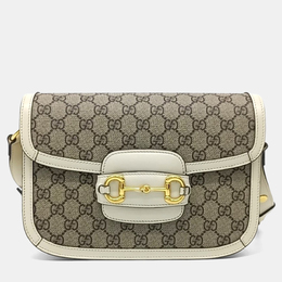Gucci: Бежевая сумка  1955 Horsebit
