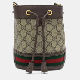 Gucci: Коричневая сумка  Ophidia