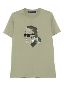 Karl Lagerfeld: Зелёная футболка  Karl