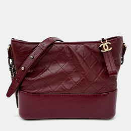 Chanel: Бордовая сумка 