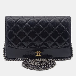 Chanel: Чёрная сумка через плечо 