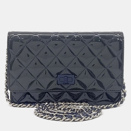 Chanel: Синяя сумка через плечо 