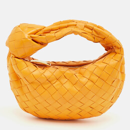 Bottega Veneta: Оранжевая сумка  Intrecciato