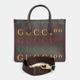 Gucci: Коричневая сумка-шоппер 