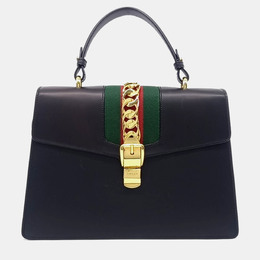 Gucci: Чёрная сумка  Sylvie