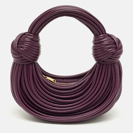 Bottega Veneta: Фиолетовая сумка  Double Knot