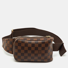 Louis Vuitton: Коричневая поясная сумка 