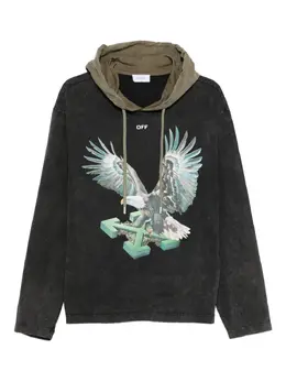 Off-White: Чёрная толстовка  Arrow