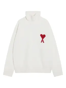 AMI Paris: Белый свитер  Ami de Cœur