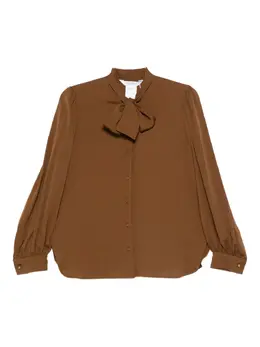 Max Mara: Блуза с бантом 