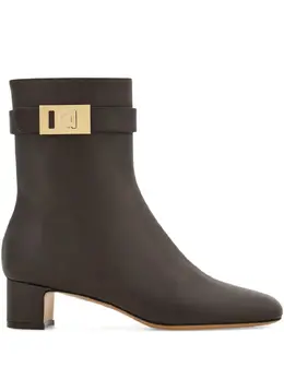 Ferragamo: Тёмные ботинки 