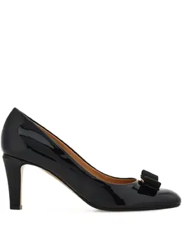 Ferragamo: Чёрные туфли  Vara Bow