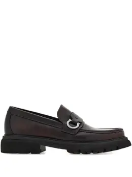 Ferragamo: Тёмные туфли  Gancini