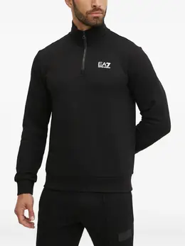 Ea7 Emporio Armani: Чёрный свитшот 