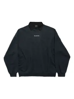 Balenciaga: Рубашка с воротником 