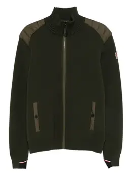 Moncler Grenoble: Зелёный свитер 