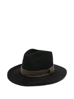 Brunello Cucinelli: Чёрная шляпа  Monili