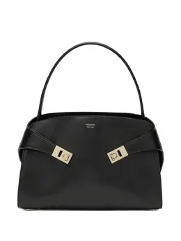 Ferragamo: Чёрная сумка-шоппер 