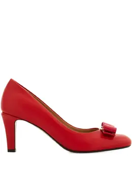 Ferragamo: Красные туфли  Vara Bow