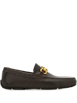 Ferragamo: Тёмные туфли  Gancini