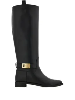 Ferragamo: Чёрные сапоги 