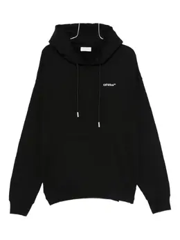 Off-White: Чёрная толстовка 