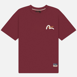 Evisu: Бордовая футболка 