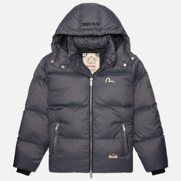 Evisu: Серый пуховик 