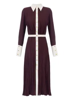 Elisabetta Franchi: Плиссированное платье 