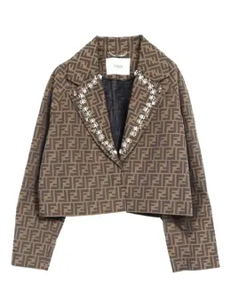 Fendi Pre-Owned: Куртка со стразами 
