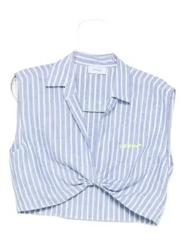 Off-White: Майка в полоску 