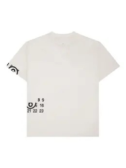 MM6 Maison Margiela: Белая футболка 
