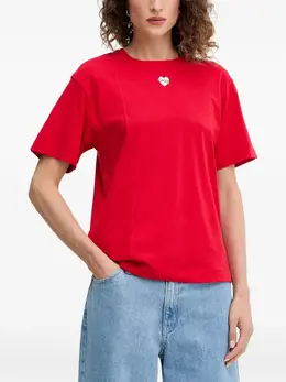 PINKO: Футболка с вышивкой 