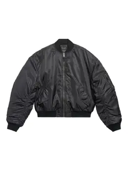 Balenciaga: Чёрная куртка 