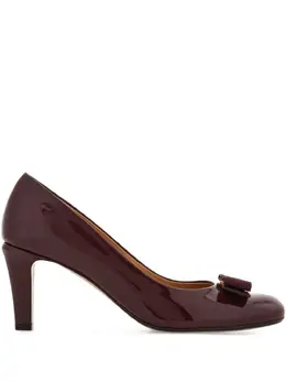 Ferragamo: Фиолетовые туфли  Vara Bow