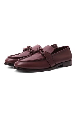Bottega Veneta: Бордовые туфли 