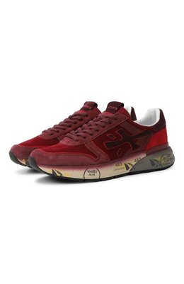 Premiata: Бордовые кроссовки  Mick