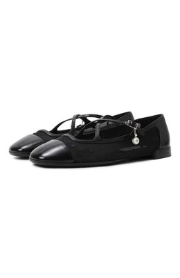 Jimmy Choo: Чёрные балетки 