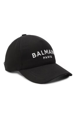 Balmain: Чёрная кепка 