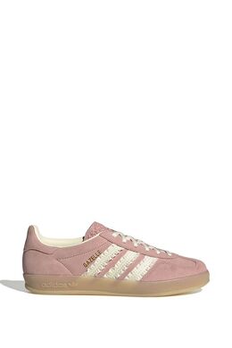 Adidas: Розовые кроссовки  Gazelle Indoor