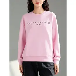 TOMMY HILFIGER: Розовый свитшот 