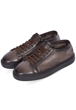 SANTONI: Коричневые кеды 