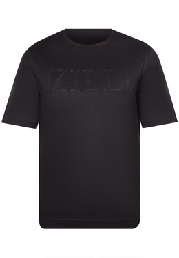 ZILLI: Чёрная футболка 