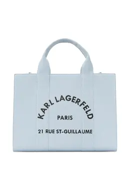 Karl Lagerfeld: Голубая сумка-шоппер  Rue St Guillaume