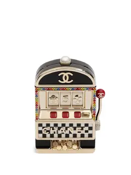 CHANEL Pre-Owned: Чёрный клатч 